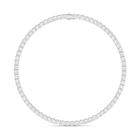 Cushion Cut Diamond Tennis Necklace