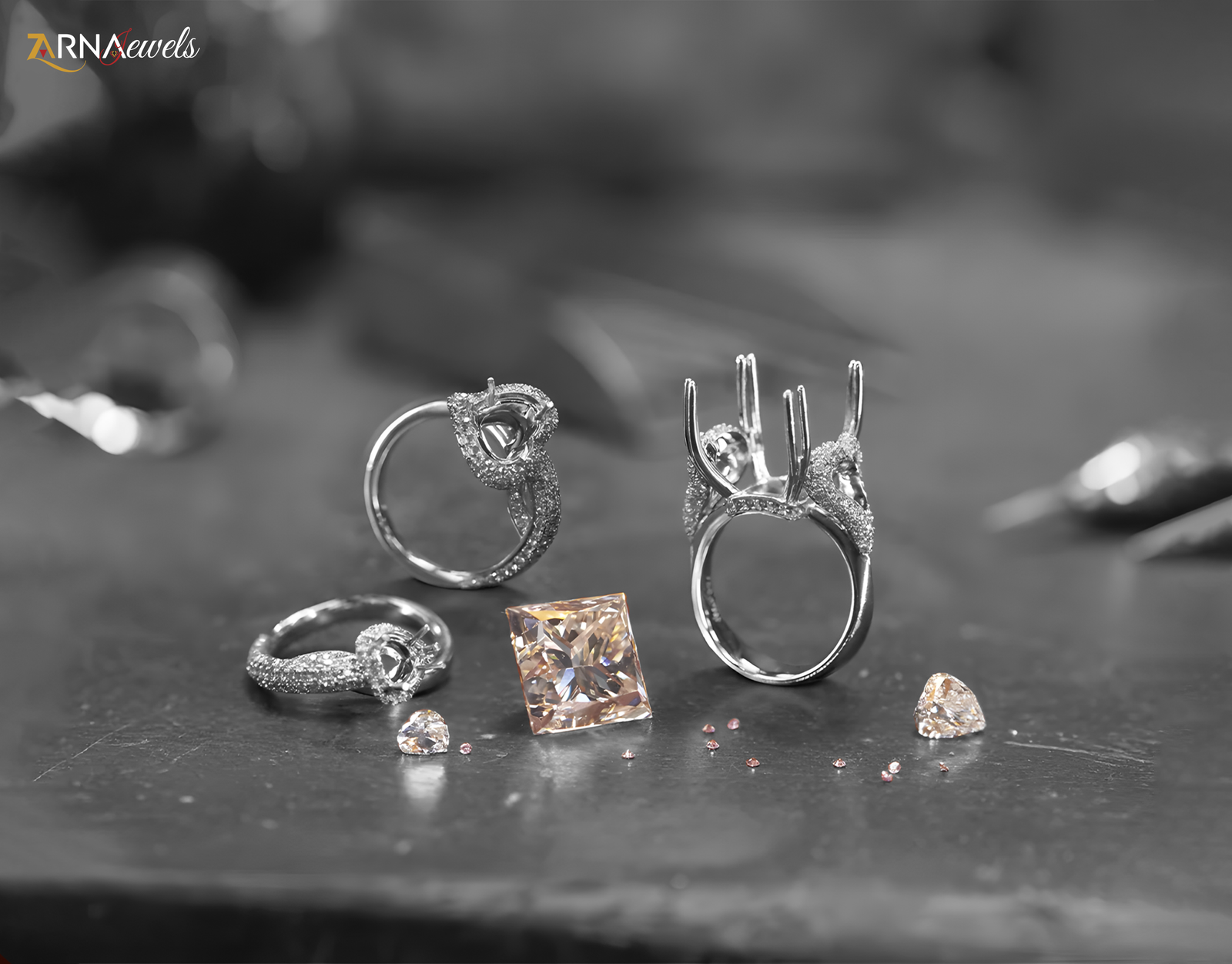 The Craftsmanship Behind Diamond Jewelry: From Rough to Brilliance