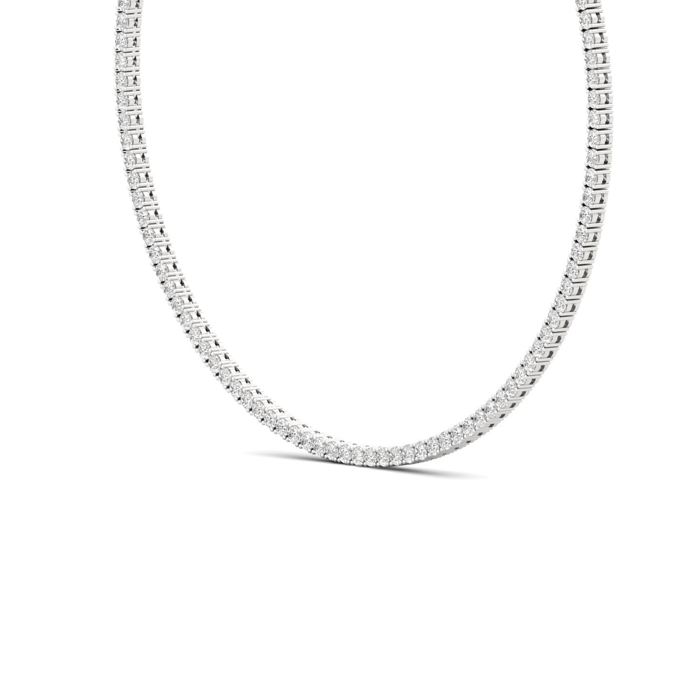 Round Tennis Diamond Necklace | Endless Brilliance Lab Grown Diamond Jewellery | Symbol of Grace & Luxury - View 2