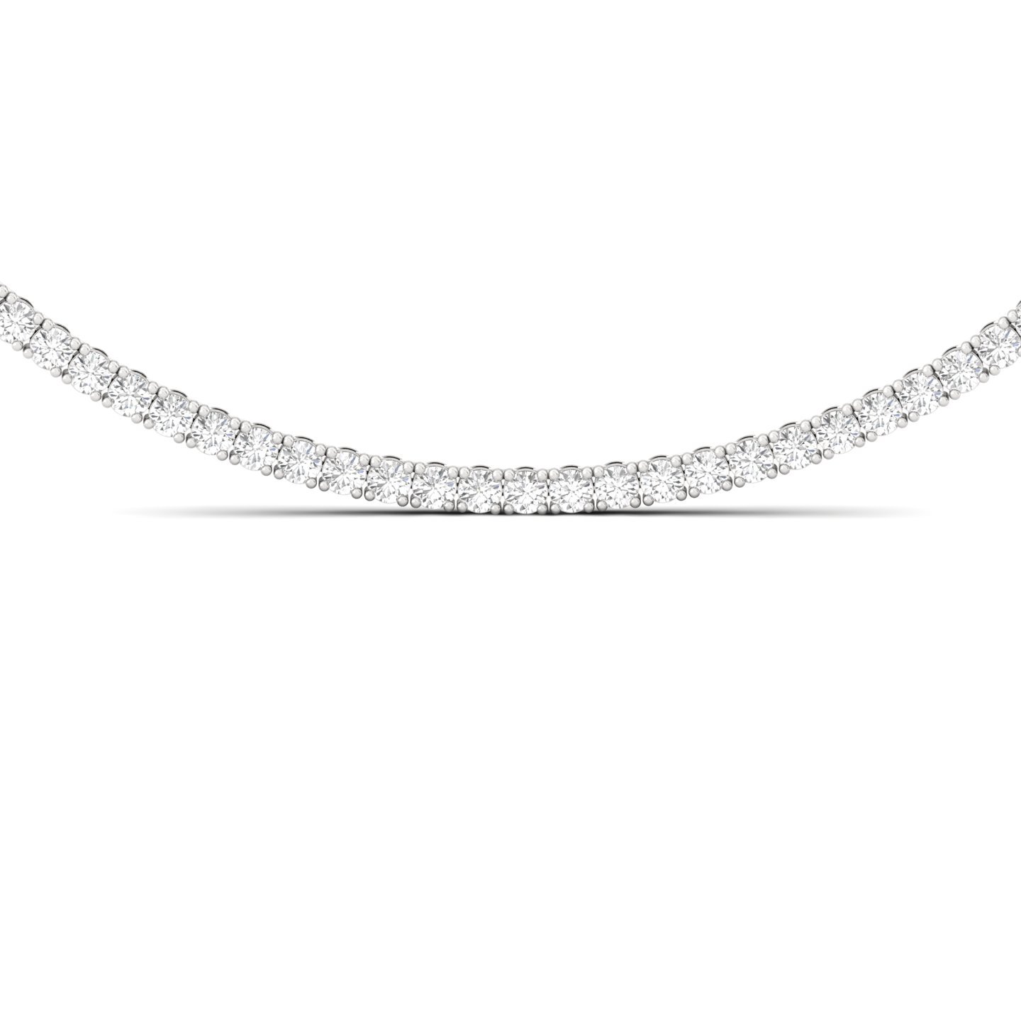Round Tennis Diamond Necklace | Endless Brilliance Lab Grown Diamond Jewellery | Symbol of Grace & Luxury - View 3