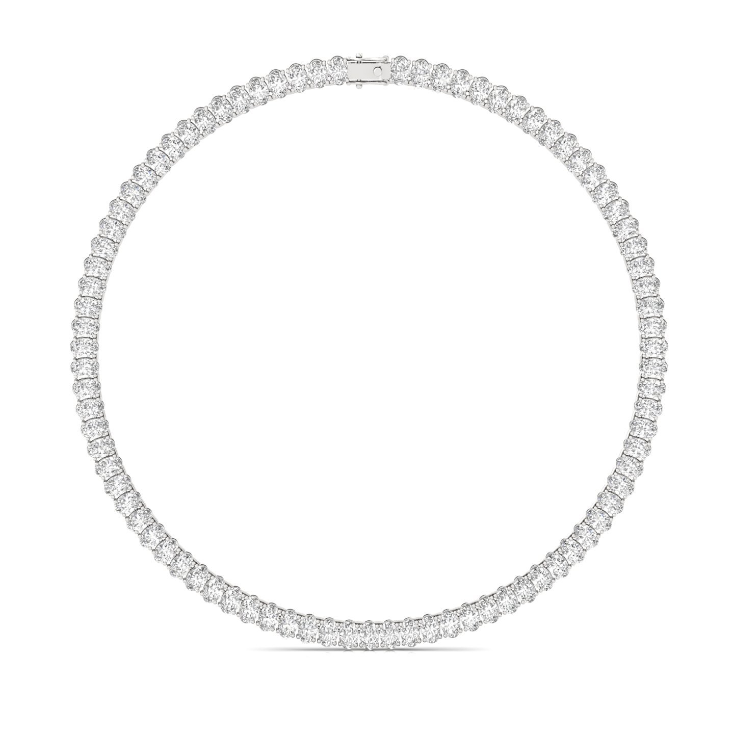 Oval Tennis Diamond Necklace | Endless Sparkle Lab Grown Diamond Jewellery | Eternal Elegance - Main View