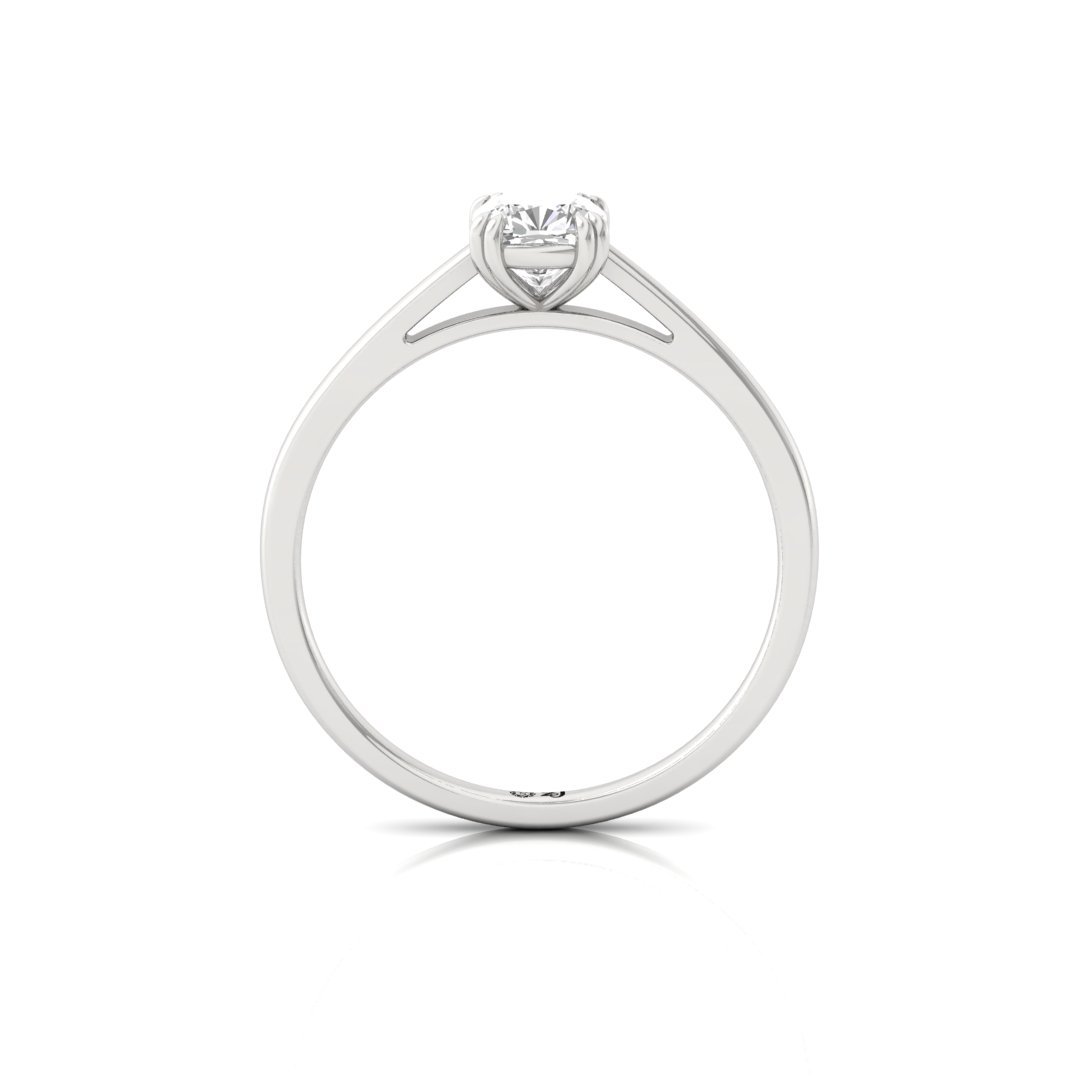Cushion Cut Solitaire Diamond Engagement Ring of Timeless Elegance | Lab Grown CVD Promise Ring | 925 Silver | 10K | 14K | 18K - View 3