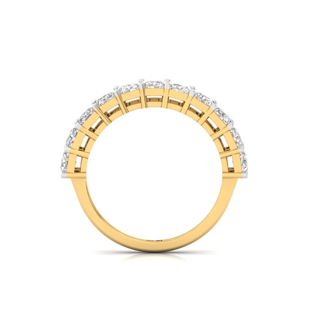 Radiant Cut Diamond Eternity Band | Lab Grown Diamonds | Silver | 10K | 14K | 18K - View 3