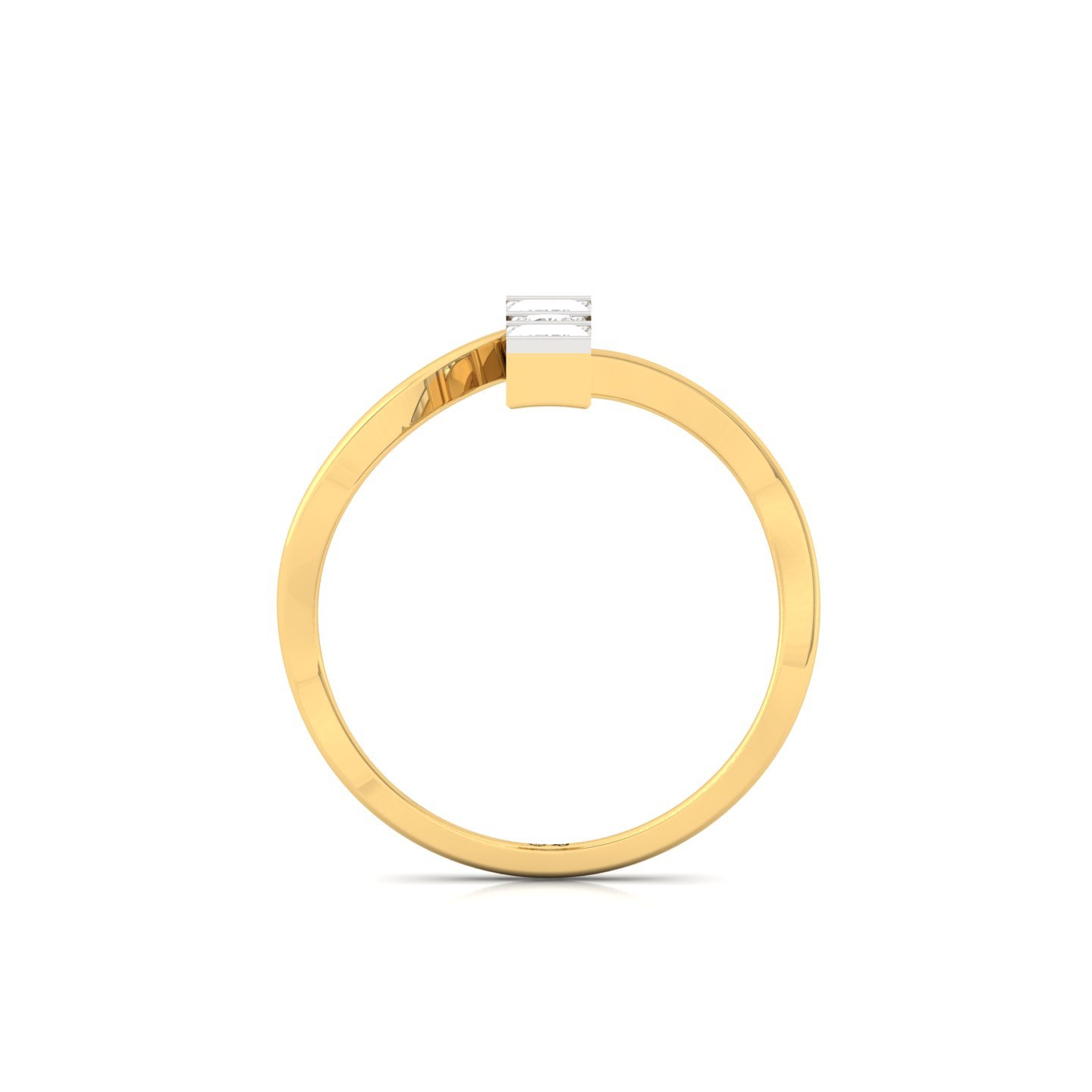 Emerald & Round Cut Diamond Toi et Moi Ring | Modern Lab Grown CVD Diamond Statement Ring | 925 Silver | 10K | 14K | 18K - View 3