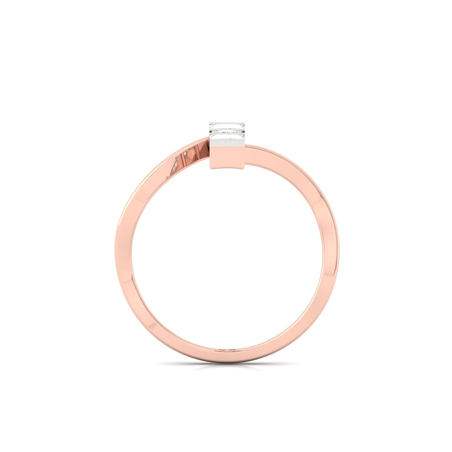 Emerald & Round Cut Diamond Toi et Moi Ring | Modern Lab Grown CVD Diamond Statement Ring | 925 Silver | 10K | 14K | 18K - View 3