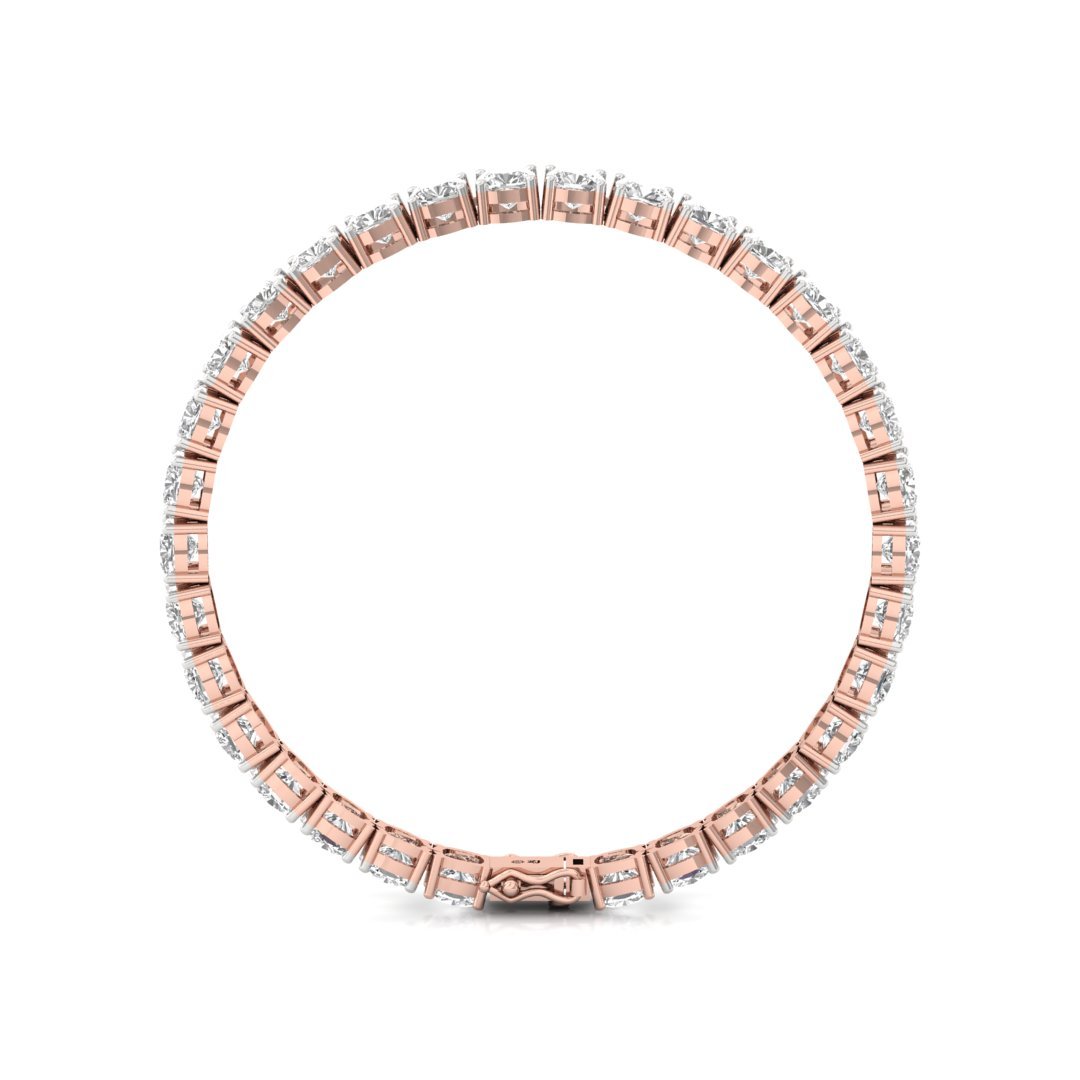 Cushion Cut Diamond Tennis Bracelet | Luxury Lab Grown CVD Diamond Line Bracelet | 925 Silver | 10K | 14K | 18K - View 5