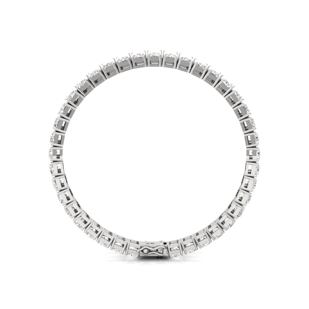 Radiant Cut Diamond Tennis Bracelet | Lab Grown Diamond | Luxury Bracelet | 925 Silver | 10K | 14K | 18K - View 5