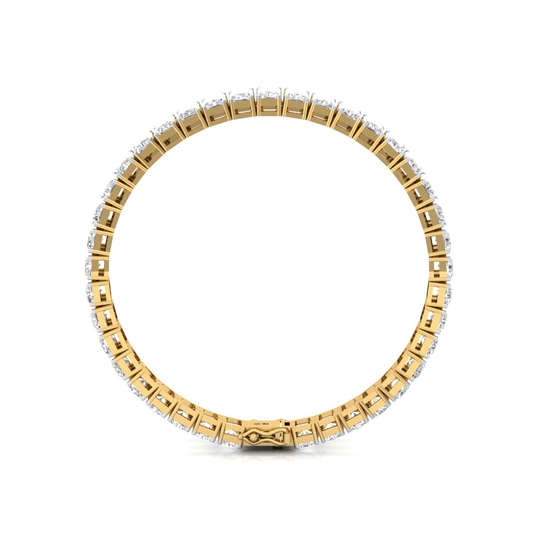 Radiant Cut Diamond Tennis Bracelet | Lab Grown Diamond | Luxury Bracelet | 925 Silver | 10K | 14K | 18K - View 5