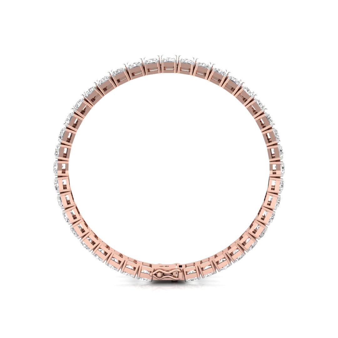Radiant Cut Diamond Tennis Bracelet | Lab Grown Diamond | Luxury Bracelet | 925 Silver | 10K | 14K | 18K - View 5