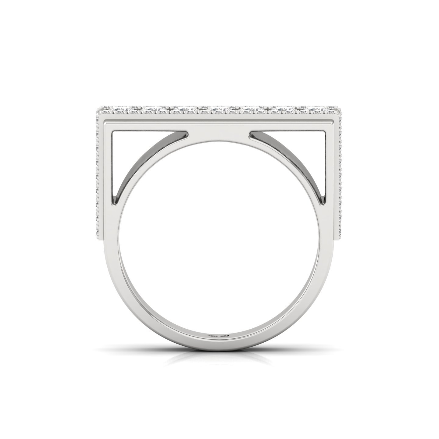 Round Cut Diamond Men’s Bold Statement Ring | Lab Grown CVD Diamond Luxury Band | 925 Silver | 10K | 14K | 18K - View 3