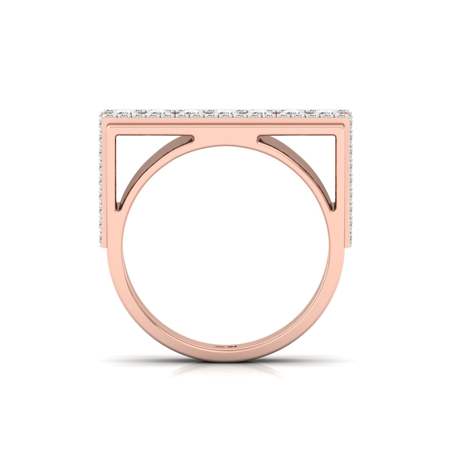 Round Cut Diamond Men’s Bold Statement Ring | Lab Grown CVD Diamond Luxury Band | 925 Silver | 10K | 14K | 18K - View 3