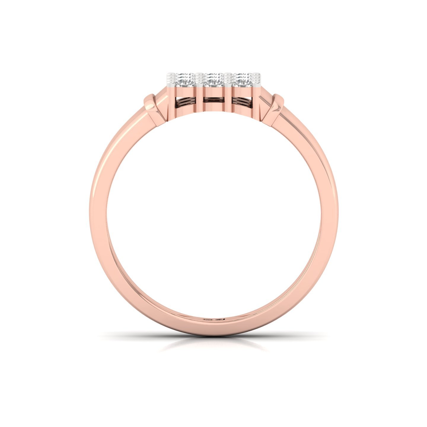 Round Cut Diamond Men’s Cluster Ring | Lab Grown CVD Diamond Multi-Stone Ring | 925 Silver | 10K | 14K | 18K - View 3