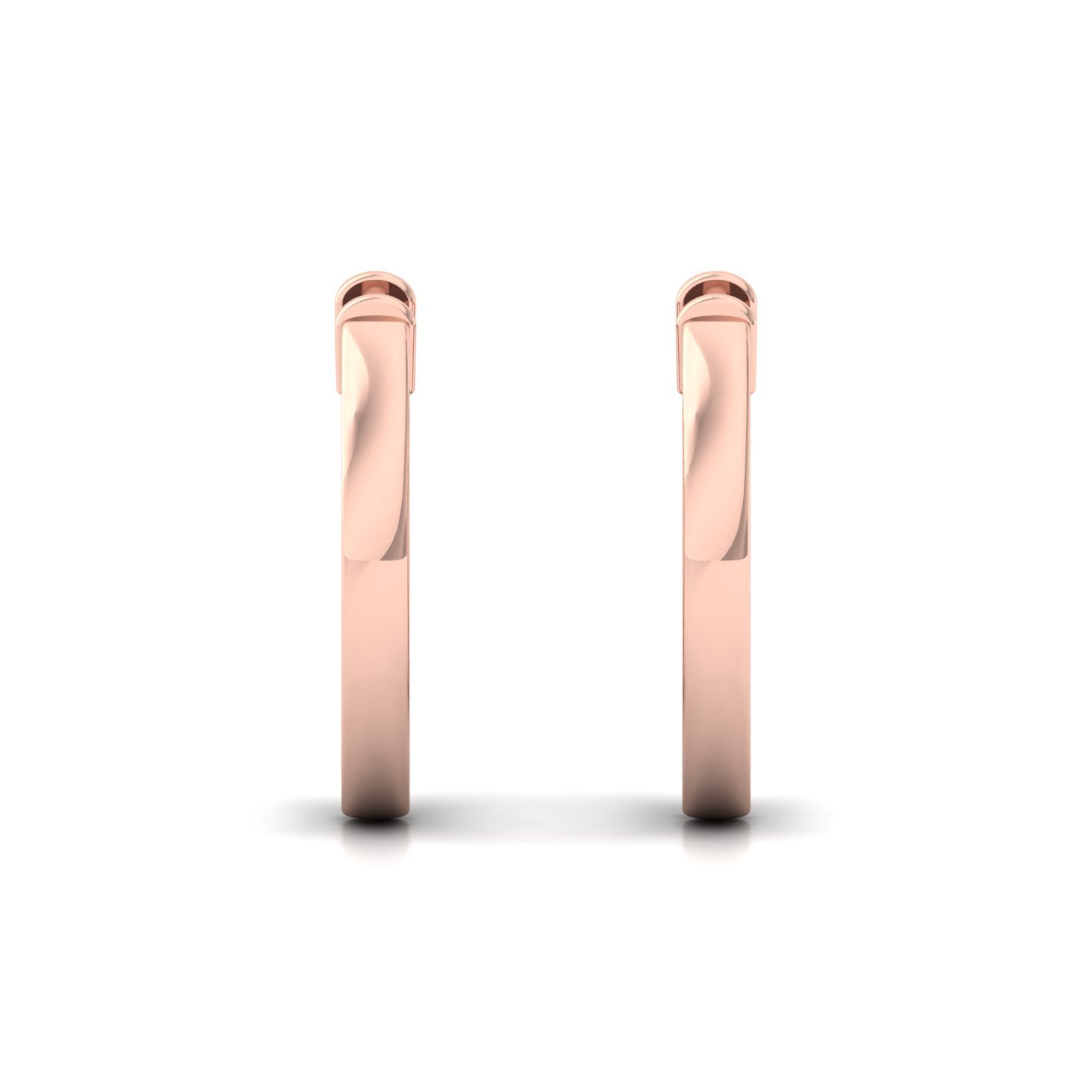 Classic Hoop Earrings | Minimalist Lab Grown Diamond Jewellery | 925 Silver | 10K | 14K | 18K - View 2