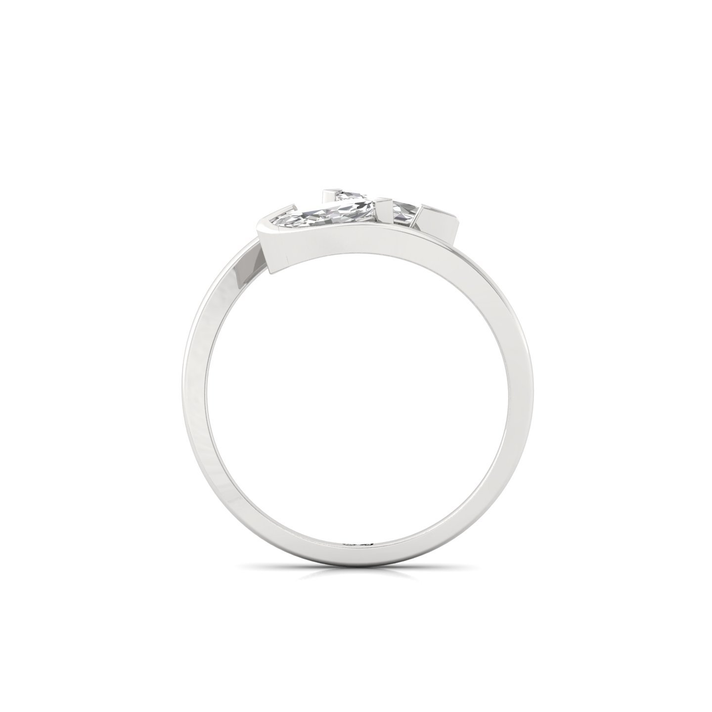 Marquise Cut Diamond Toi Et Moi Ring | Lab Grown CVD Diamond Dual Stone Ring | 925 Silver | 10K | 14K | 18K - View 3