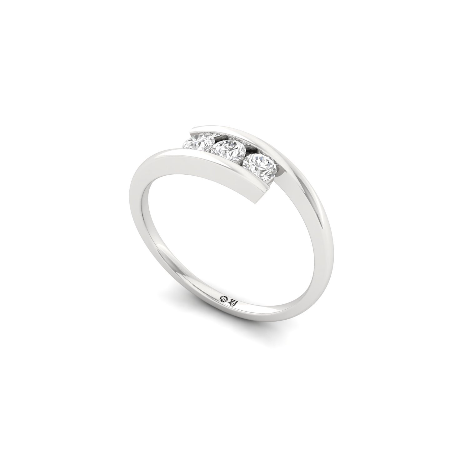 Round Cut Diamond Toi et Moi Ring | Lab Grown CVD Diamond Promise Ring | 925 Silver | 10K | 14K | 18K - View 2