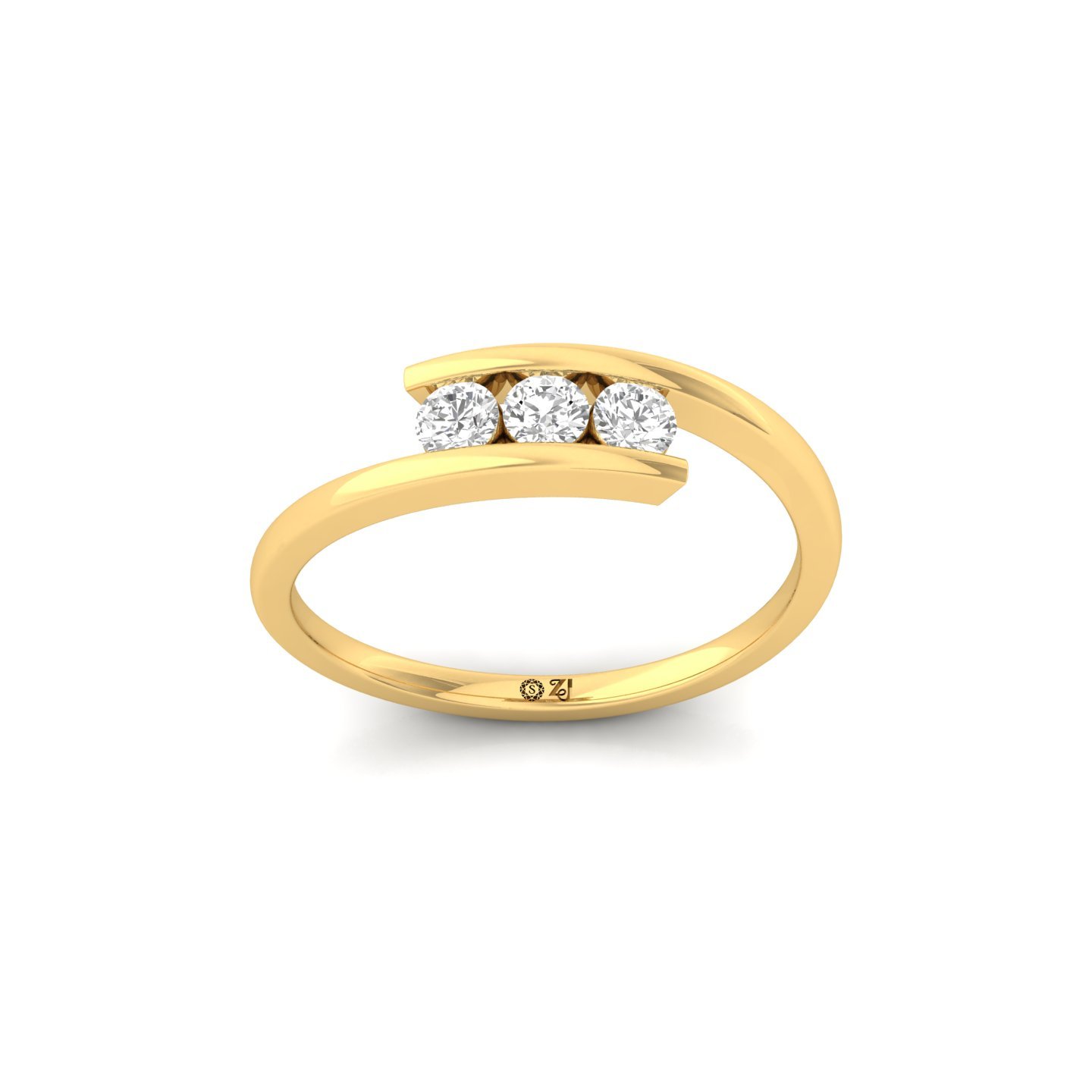 Round Cut Diamond Toi et Moi Ring | Lab Grown CVD Diamond Promise Ring | 925 Silver | 10K | 14K | 18K - Gold Main View