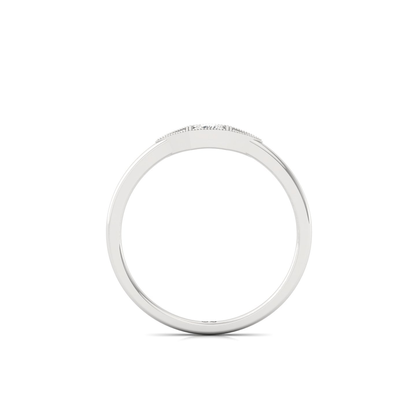 Round Cut Diamond Vintage Inspired Ring | Lab Grown CVD Diamond Solitaire Band | 925 Silver | 10K | 14K | 18K - View 3