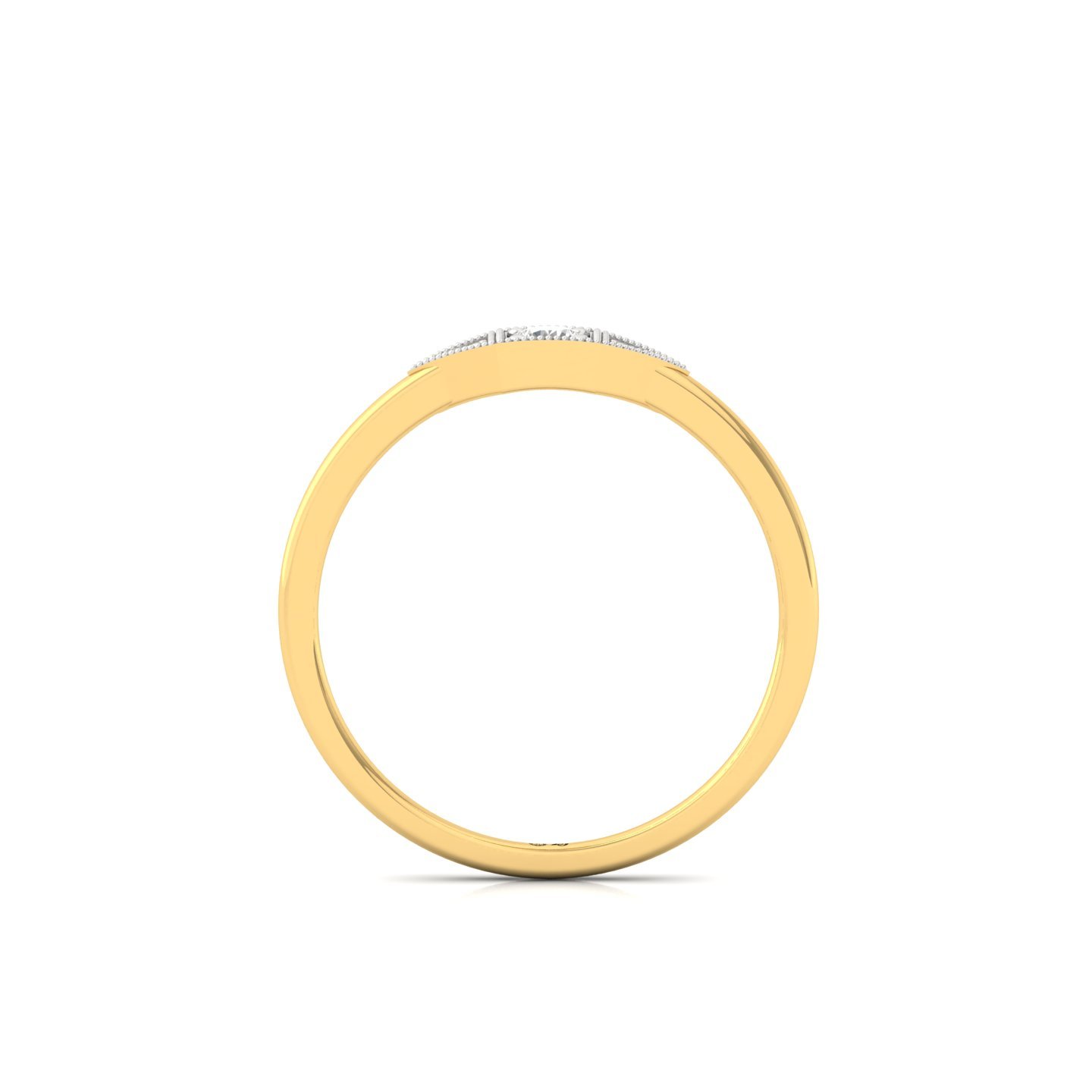 Round Cut Diamond Vintage Inspired Ring | Lab Grown CVD Diamond Solitaire Band | 925 Silver | 10K | 14K | 18K - View 3