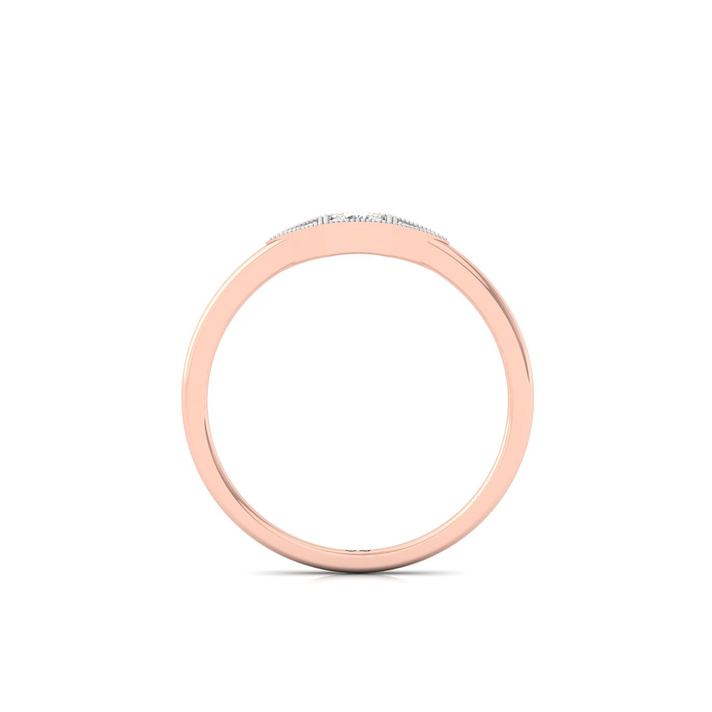 Round Cut Diamond Vintage Inspired Ring | Lab Grown CVD Diamond Solitaire Band | 925 Silver | 10K | 14K | 18K - View 3