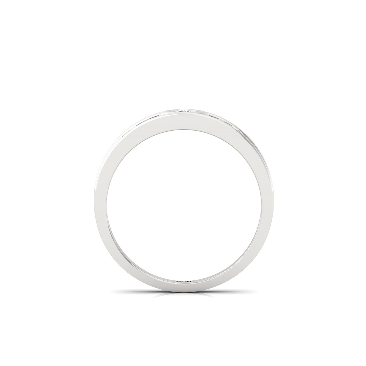 Round Cut Diamond Band Ring | Lab Grown Diamond Eternity-Inspired Wedding Band | 925 Silver | 10K | 14K | 18K - View 3