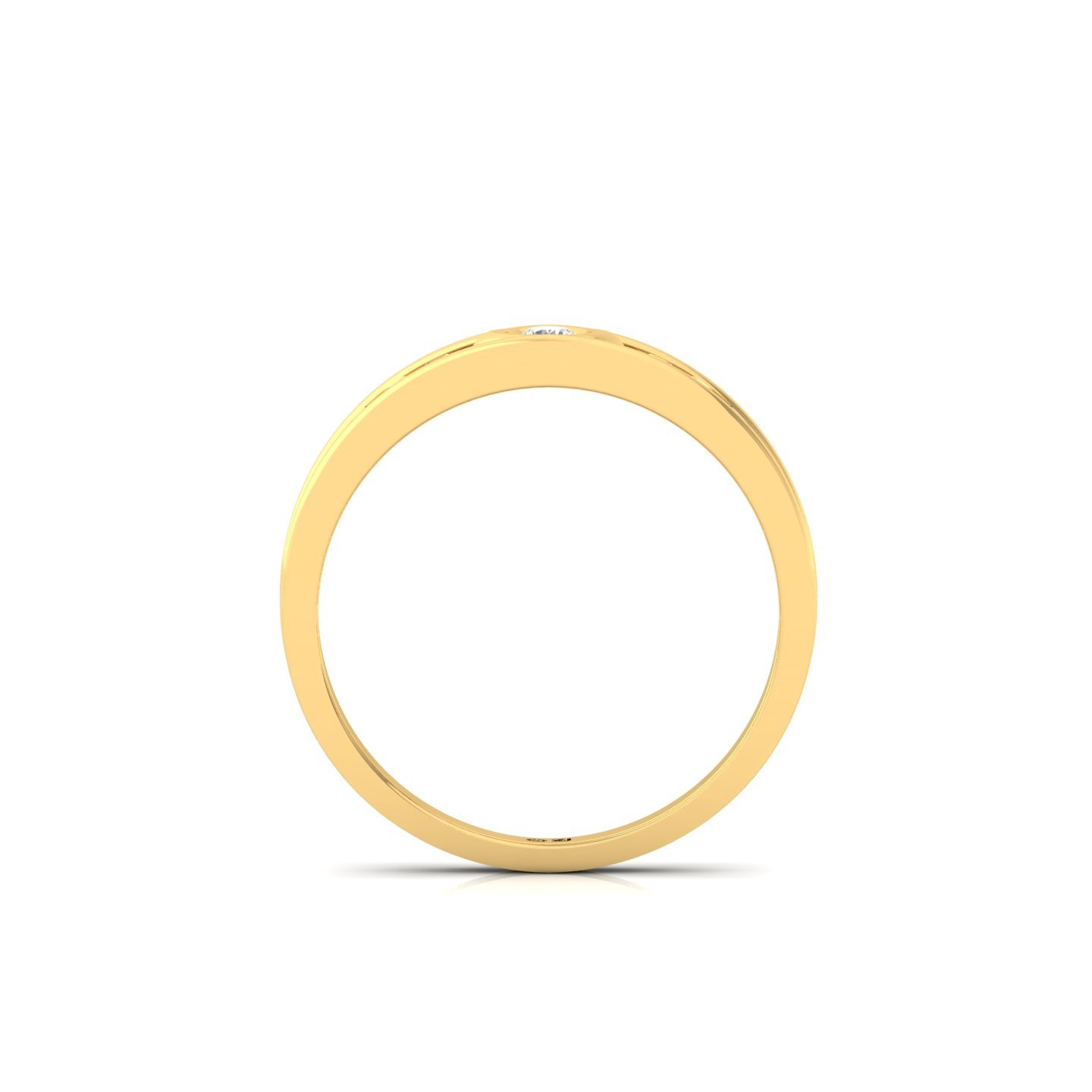 Round Cut Diamond Band Ring | Lab Grown Diamond Eternity-Inspired Wedding Band | 925 Silver | 10K | 14K | 18K - View 3