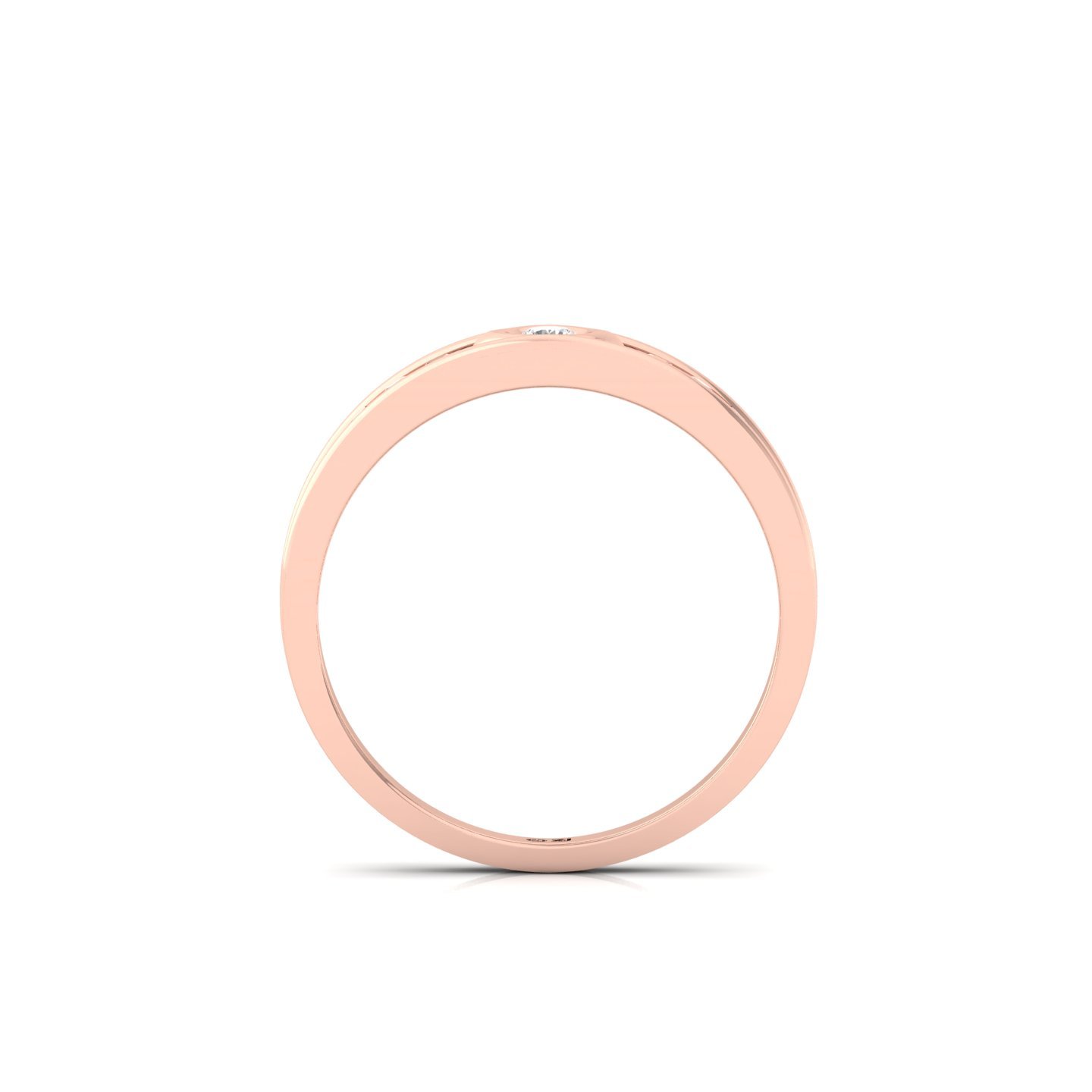 Round Cut Diamond Band Ring | Lab Grown Diamond Eternity-Inspired Wedding Band | 925 Silver | 10K | 14K | 18K - View 3