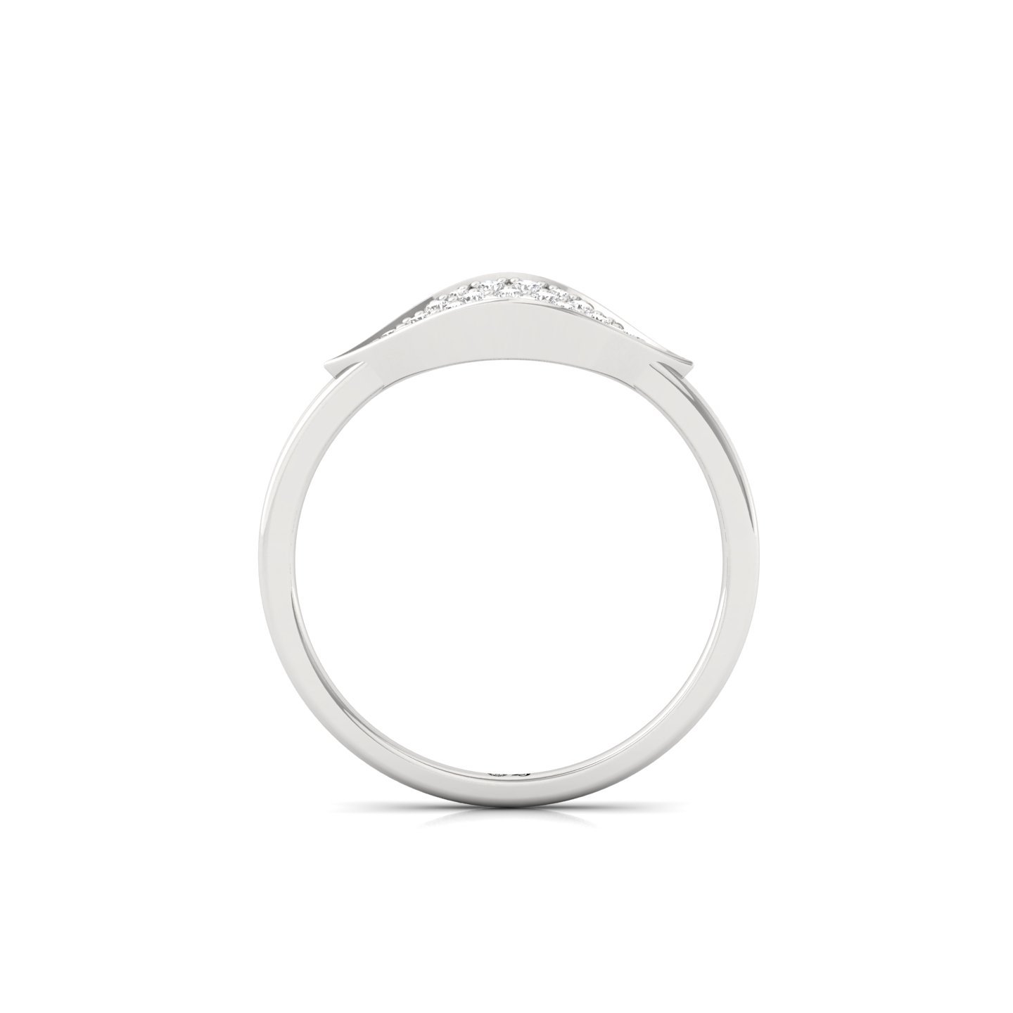 Designer Diamond Statement Ring | Lab Grown CVD Diamond Pavé Ring | 925 Silver | 10K | 14K | 18K - View 3
