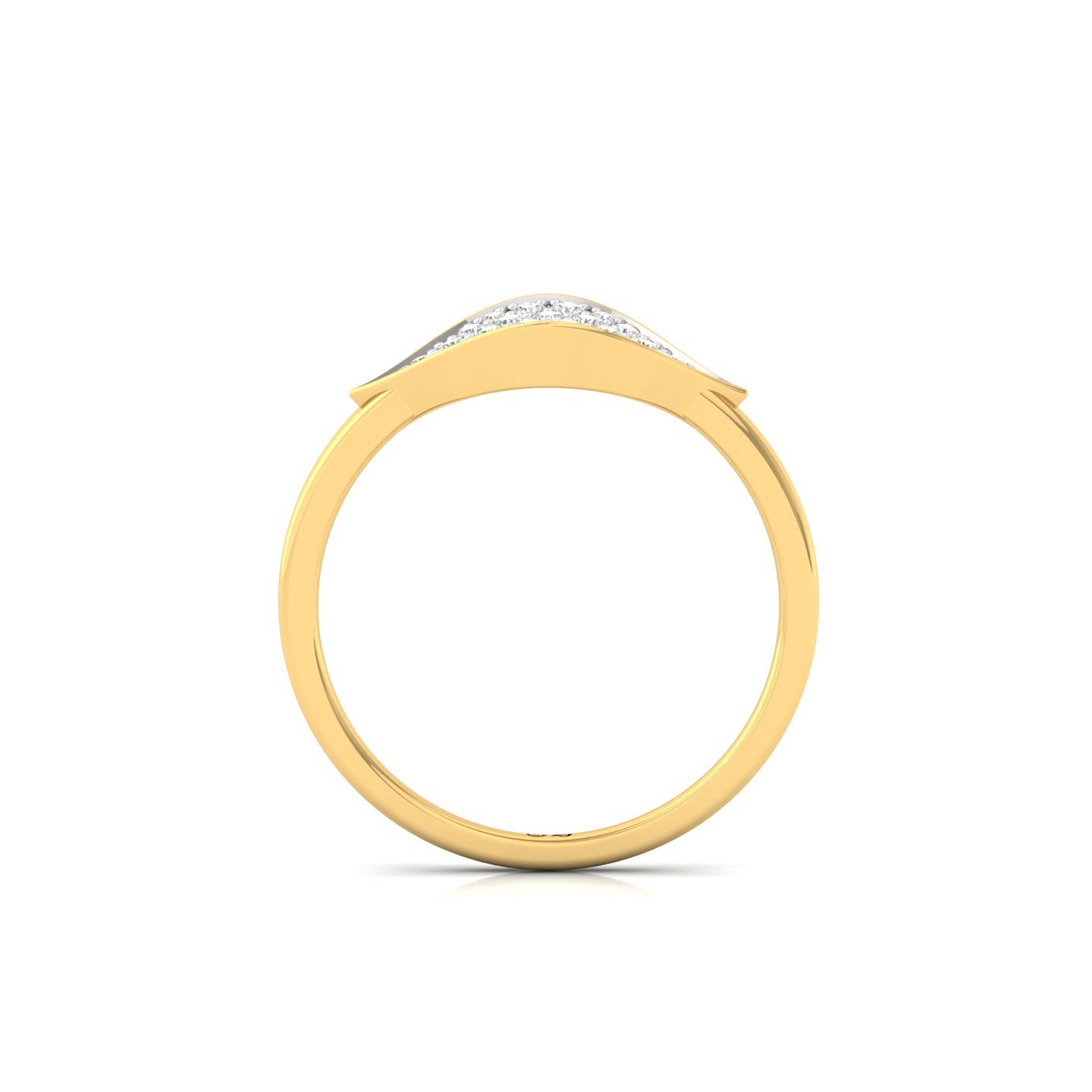 Designer Diamond Statement Ring | Lab Grown CVD Diamond Pavé Ring | 925 Silver | 10K | 14K | 18K - View 3