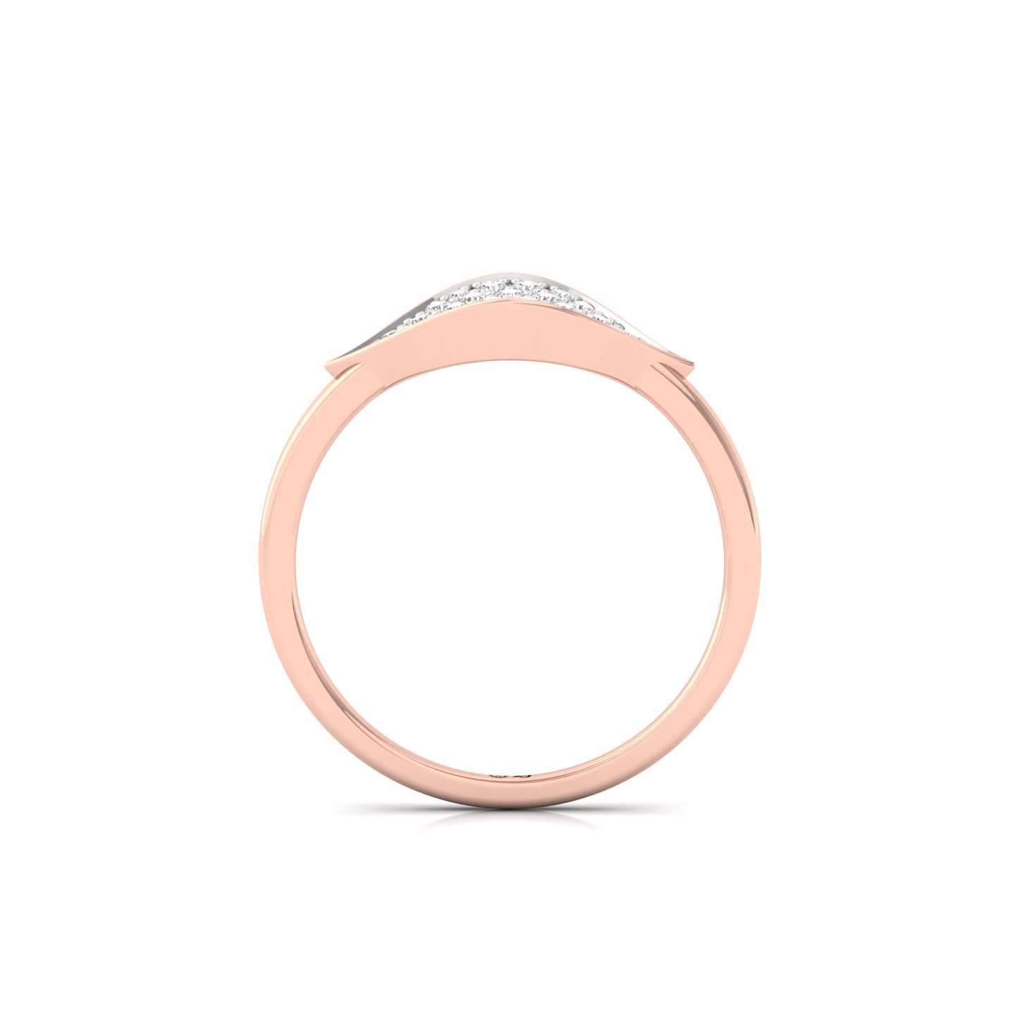 Designer Diamond Statement Ring | Lab Grown CVD Diamond Pavé Ring | 925 Silver | 10K | 14K | 18K - View 3