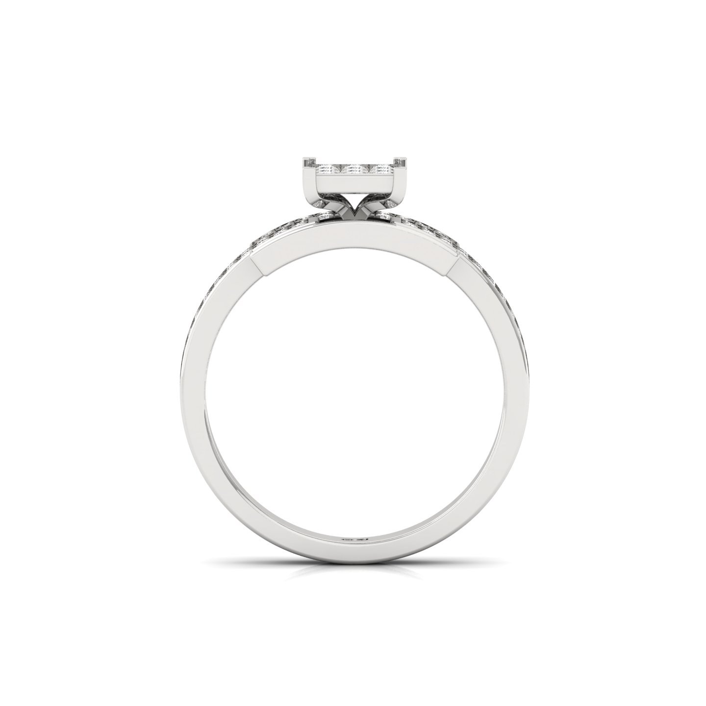 Round Cluster Diamond Ring | Lab Grown CVD Diamond Multi-Stone Statement Ring | 925 Silver | 10K | 14K | 18K - View 3