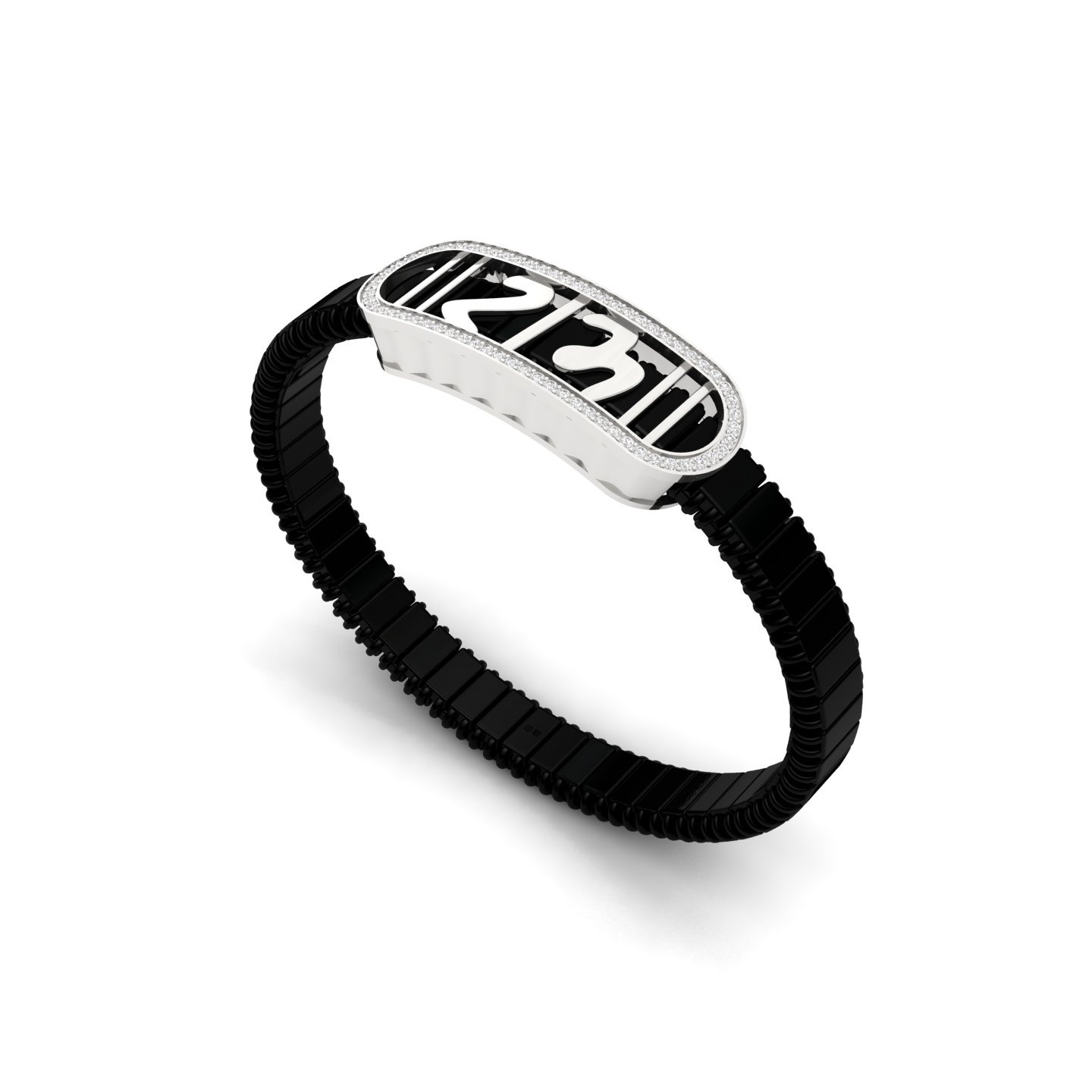 Diamond Men’s Designer Bracelet | Lab Grown CVD Diamond Spiritual Style Bracelet | 925 Silver | 10K | 14K | 18K - View 3