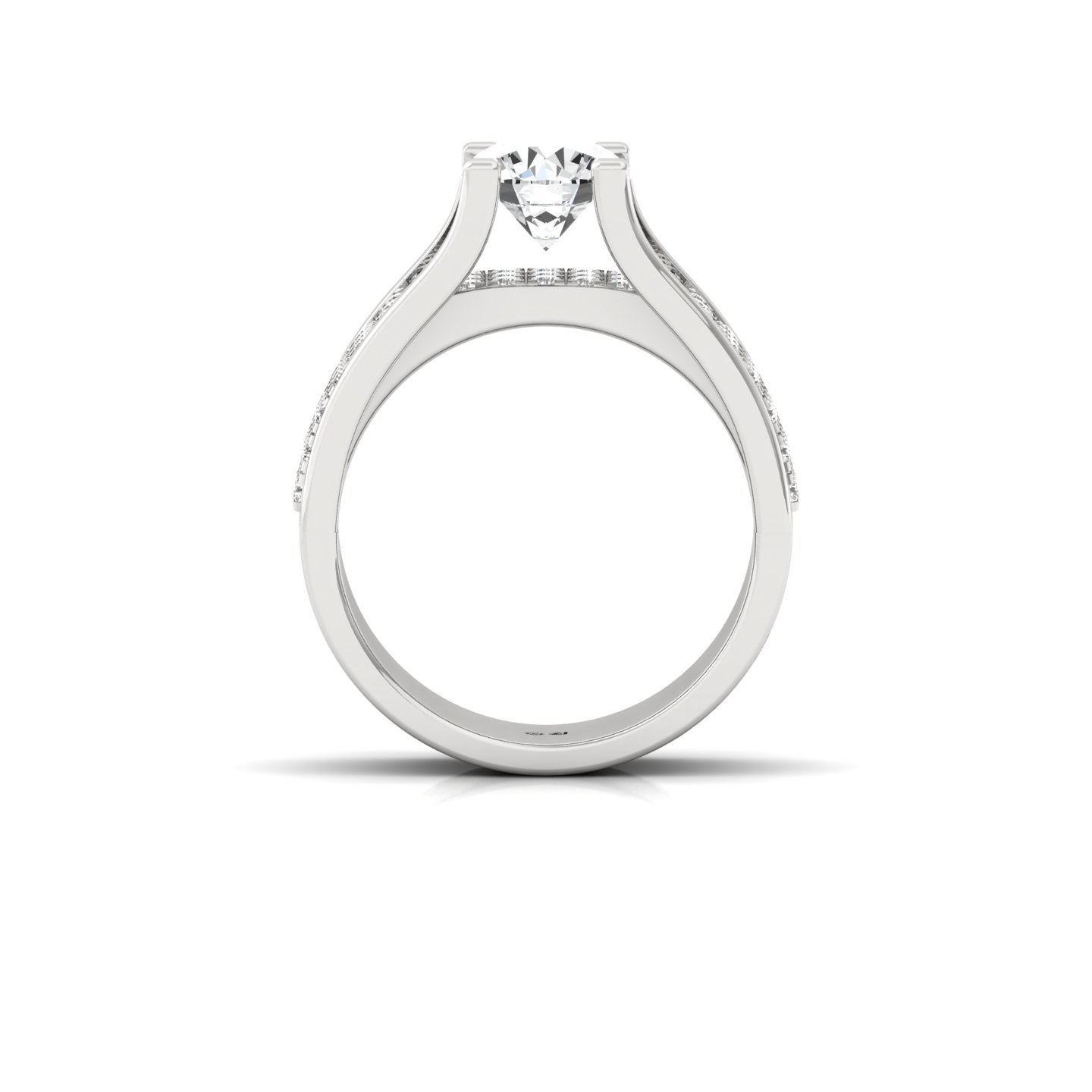 Round Cut Diamond Men’s Engagement Ring | Luxury Lab Grown CVD Diamond Statement Ring | 925 Silver | 10K | 14K | 18K - View 3