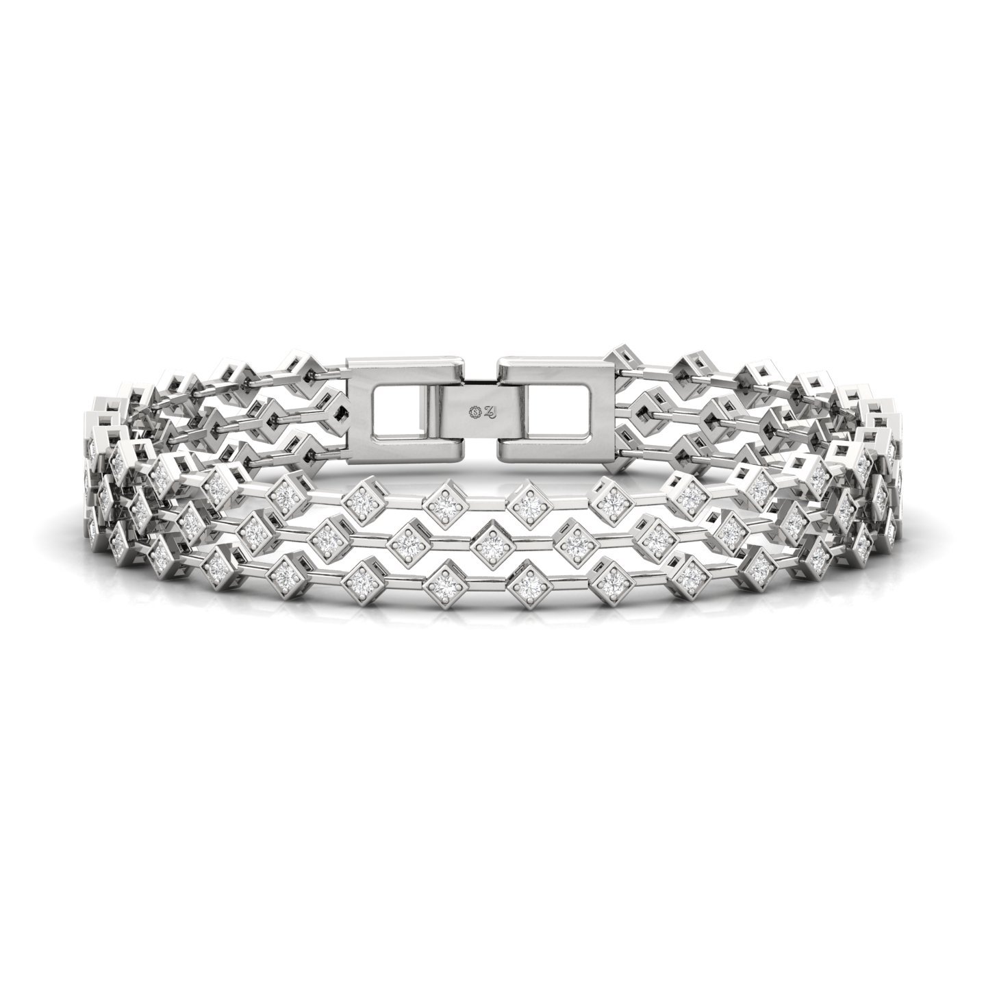 Diamond Tennis Bracelet | Lab Grown CVD Diamond Classic Line Bracelet | 925 Silver | 10K | 14K | 18K | 7 Inch - Main View