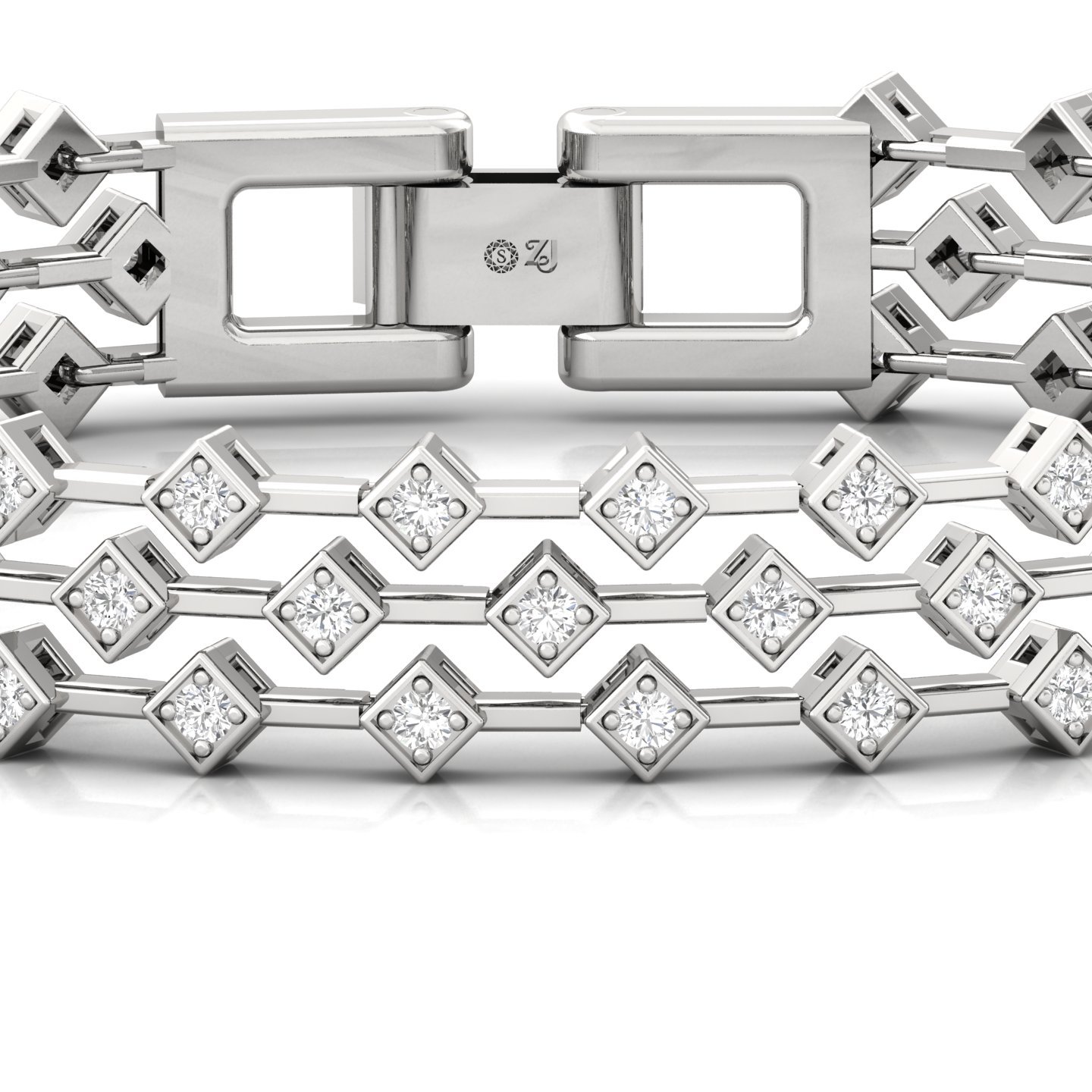 Diamond Tennis Bracelet | Lab Grown CVD Diamond Classic Line Bracelet | 925 Silver | 10K | 14K | 18K | 7 Inch - View 2
