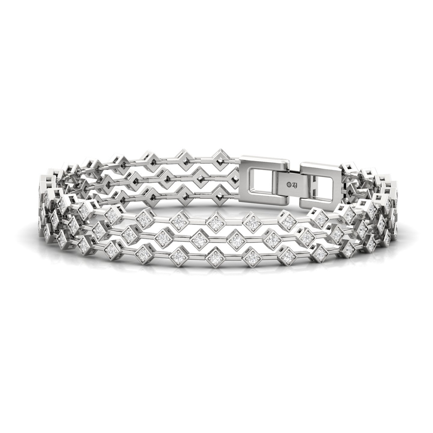 Diamond Tennis Bracelet | Lab Grown CVD Diamond Classic Line Bracelet | 925 Silver | 10K | 14K | 18K | 7 Inch - View 5