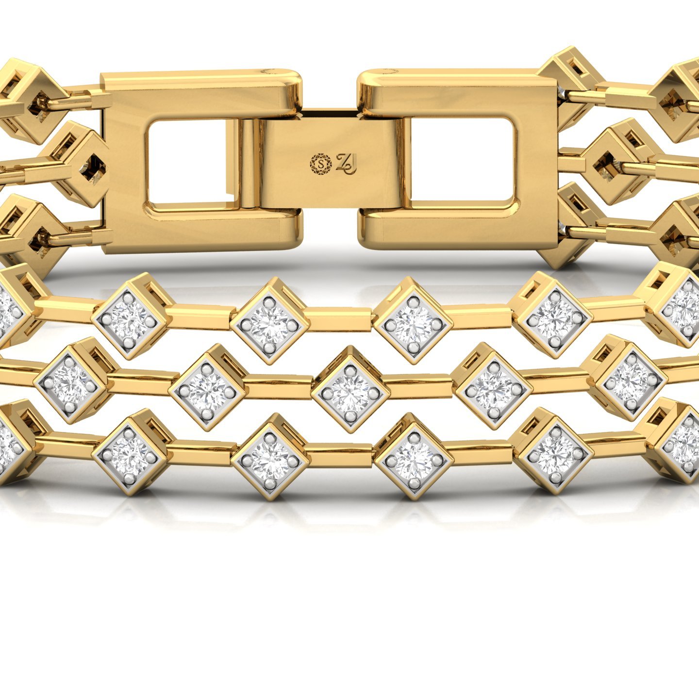 Diamond Tennis Bracelet | Lab Grown CVD Diamond Classic Line Bracelet | 925 Silver | 10K | 14K | 18K | 7 Inch - View 2