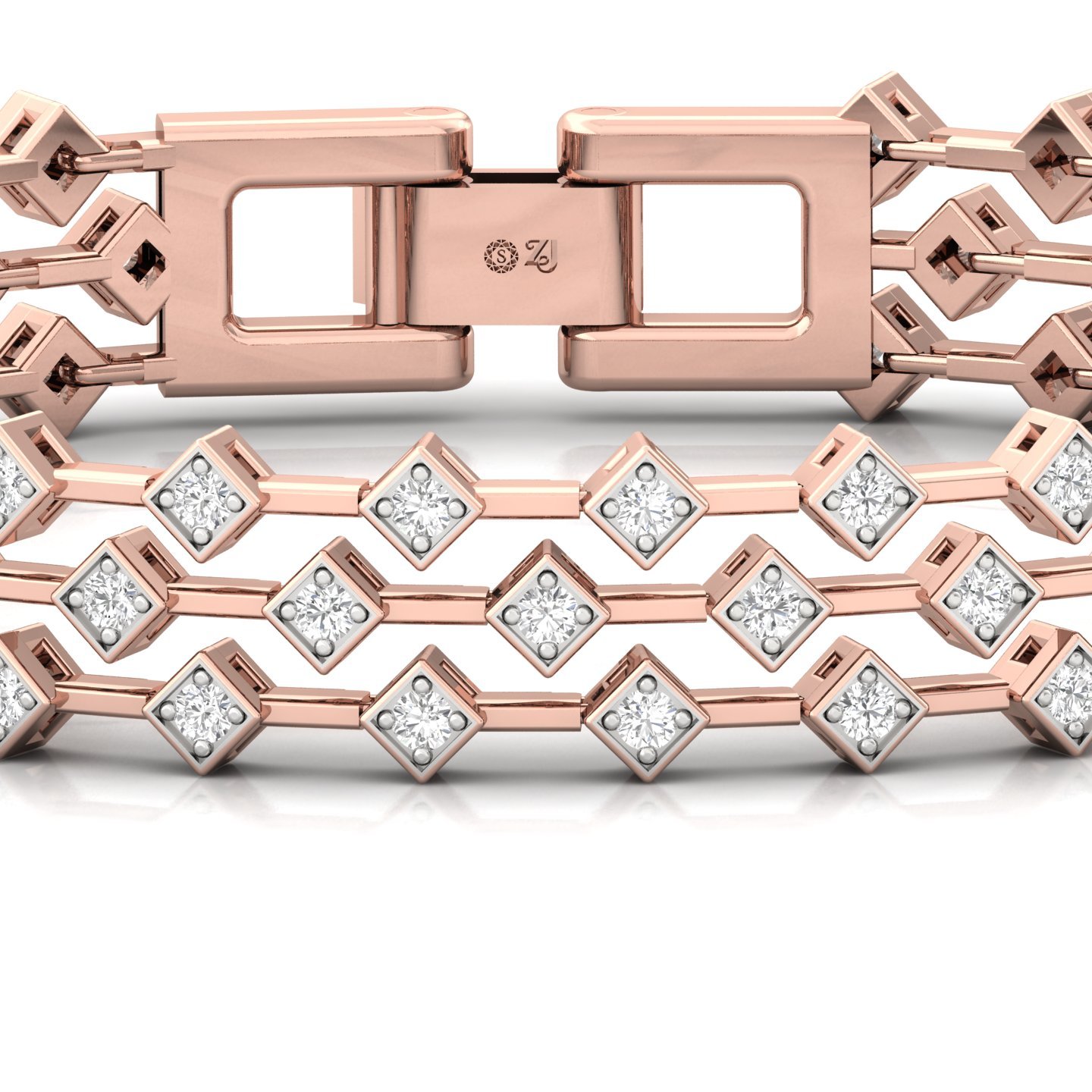 Diamond Tennis Bracelet | Lab Grown CVD Diamond Classic Line Bracelet | 925 Silver | 10K | 14K | 18K | 7 Inch - View 2