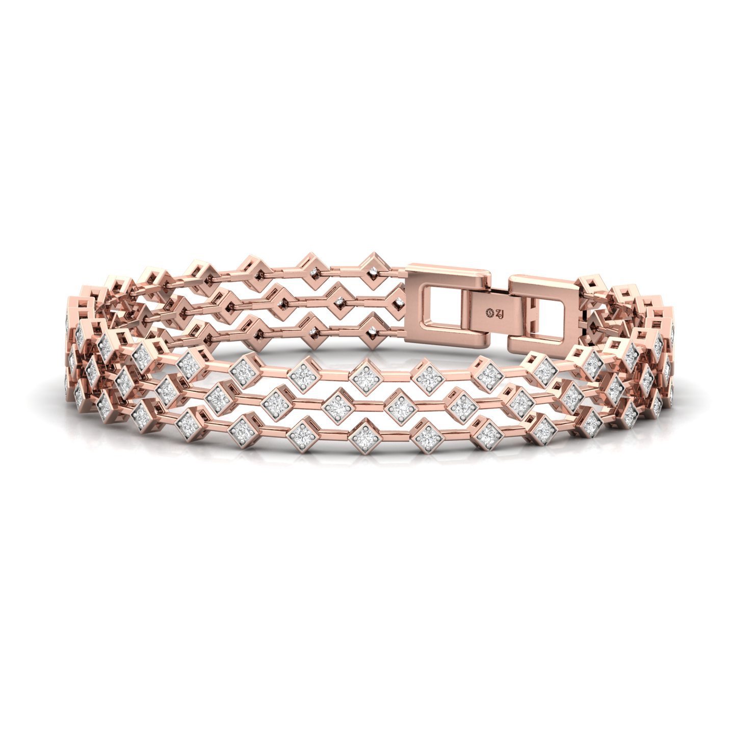 Diamond Tennis Bracelet | Lab Grown CVD Diamond Classic Line Bracelet | 925 Silver | 10K | 14K | 18K | 7 Inch - View 5